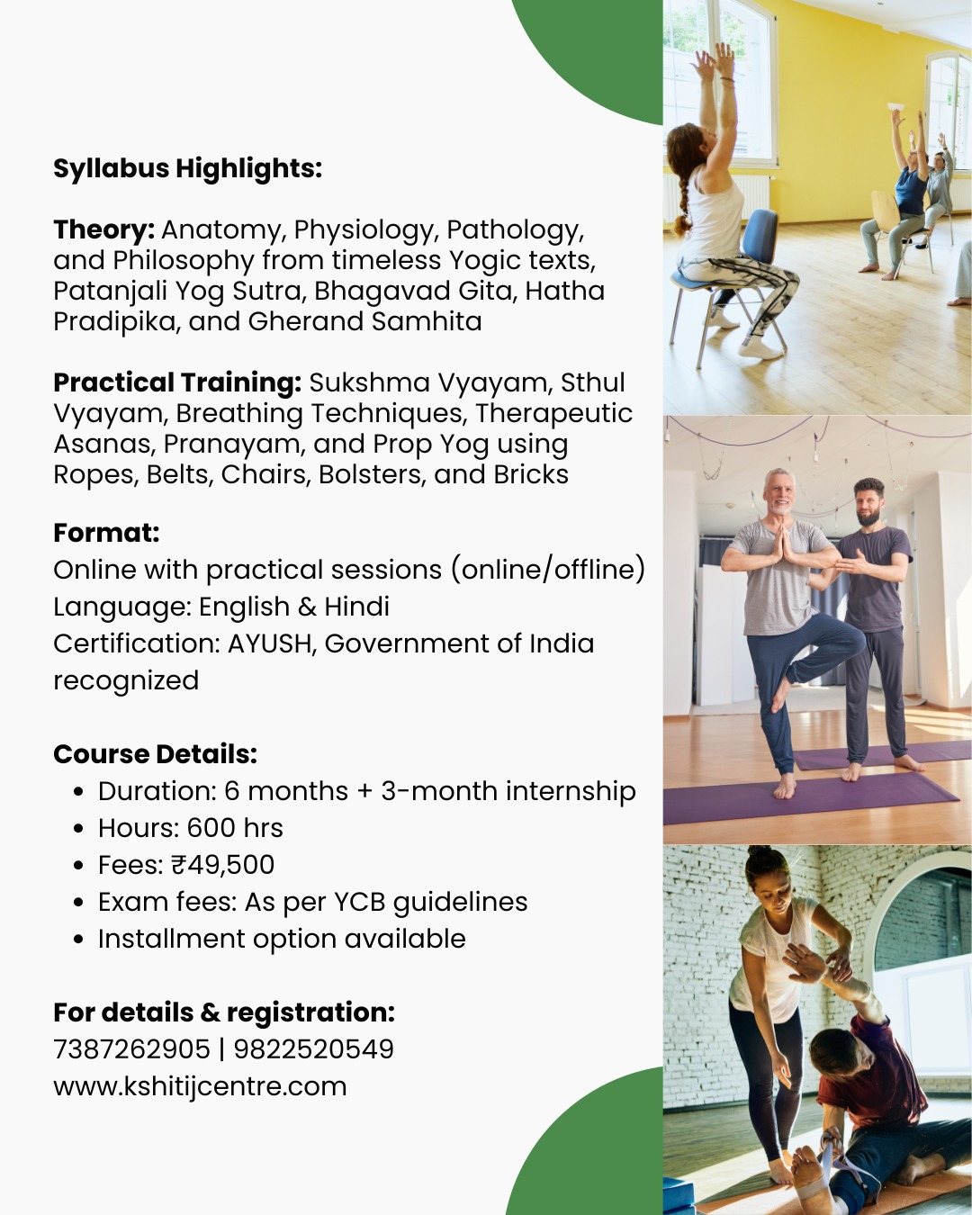 Yog Therapist Course Content 2025